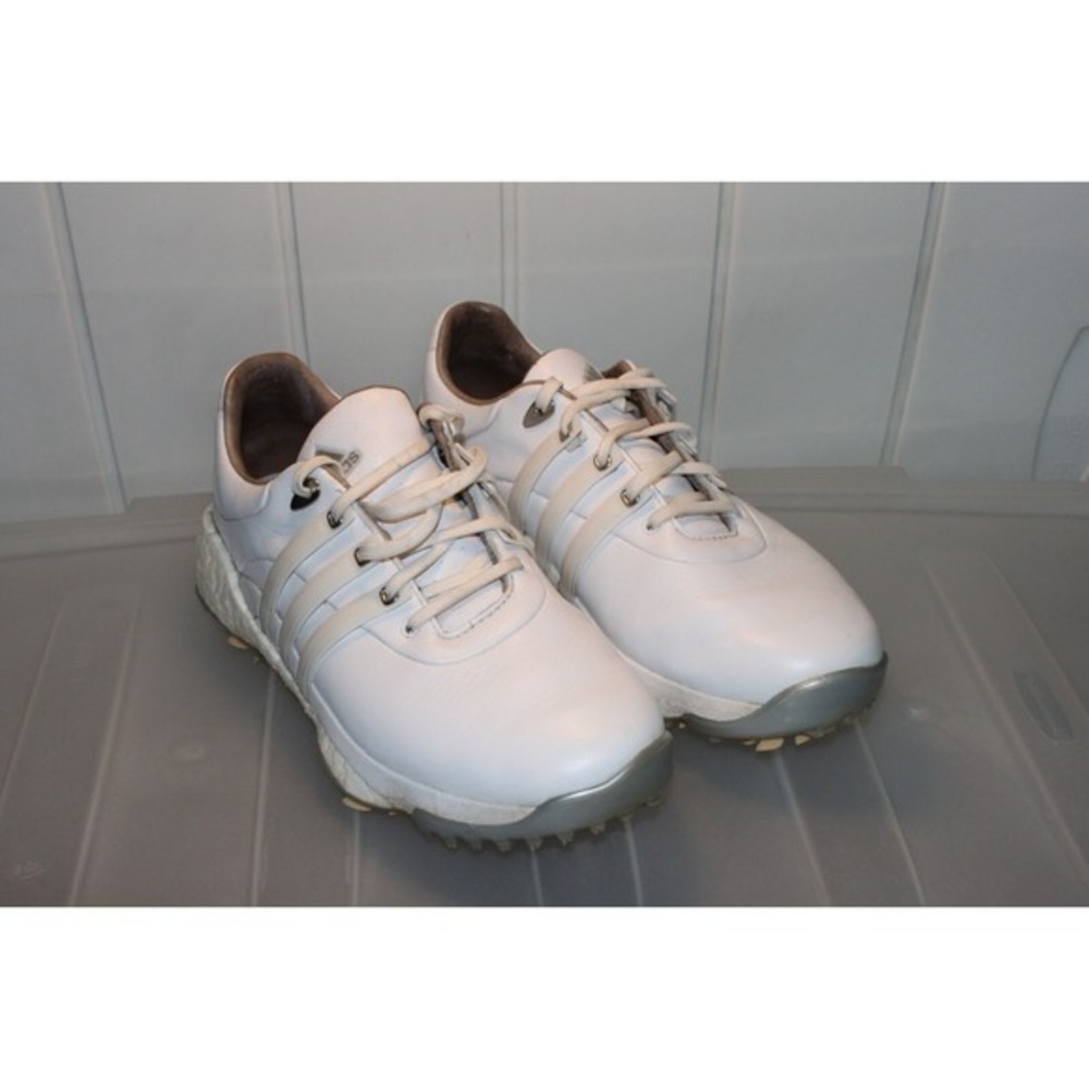Adidas Tour360 22 Women's Golf Shoes Size 8 White Pink Leather Spiked GV9662